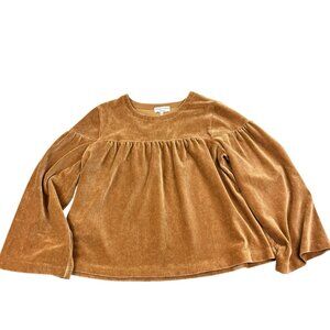 Madewell Texture & Thread Sz XL Corduroy Swing Top Flared Sleeves Boxy Oversized